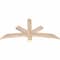 Ekena Millwork Alberta Smooth Timber Gable Bracket, Douglas Fir, 48"W x 24"H x 1 1/2"D x 3 1/2"F, 12/12 Pitch GBW048X24X0204ALB00SDF - alternate 4